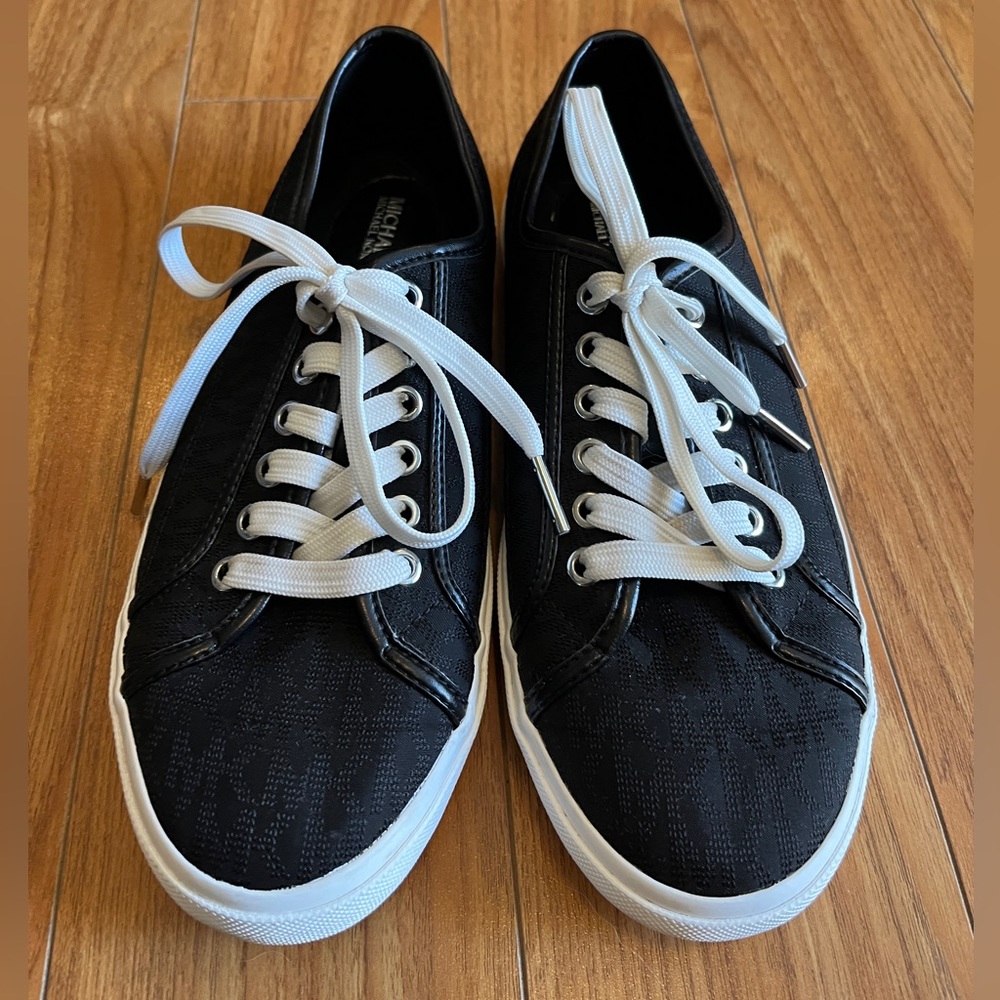 Michael Kors canvas shoes black
